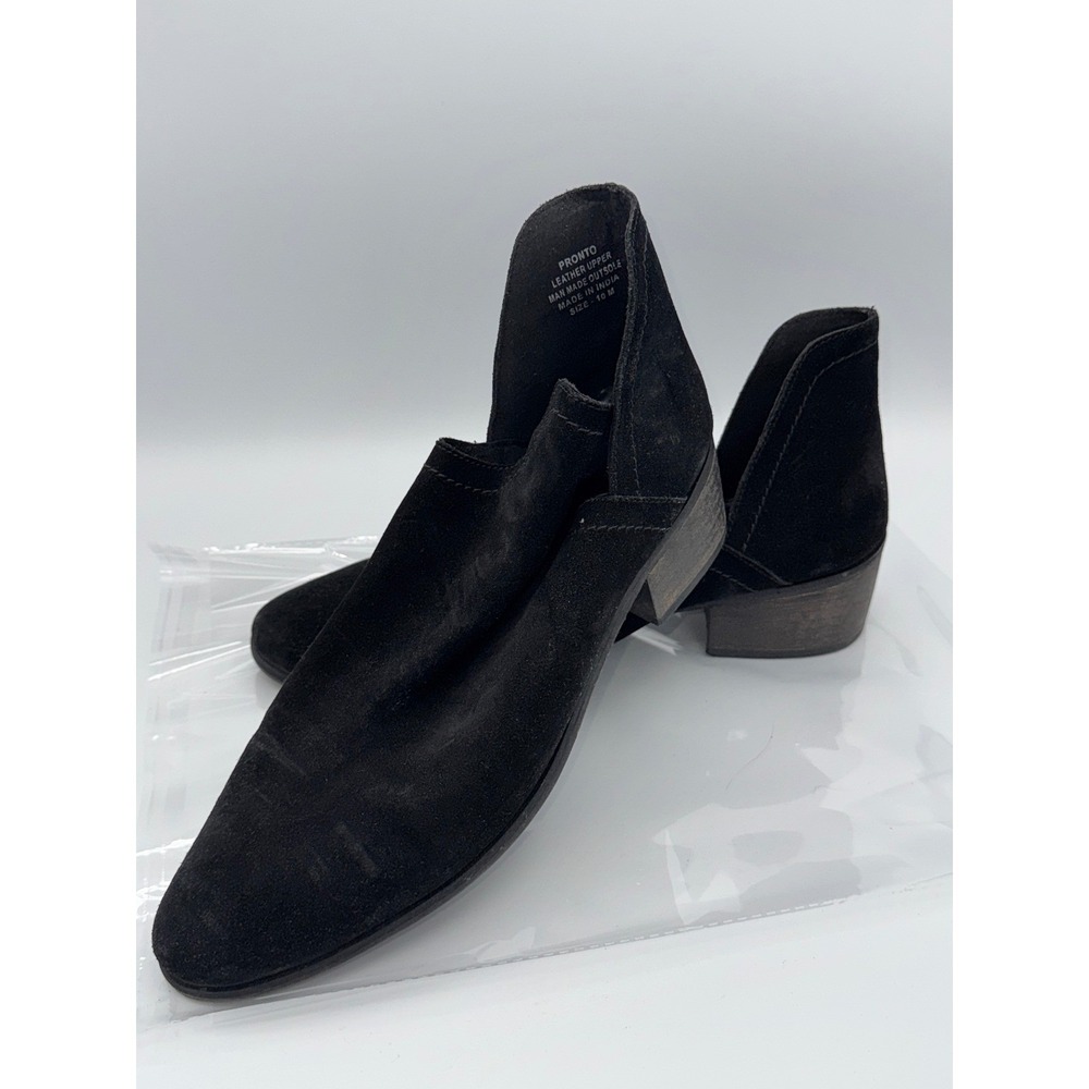 Coconut by Matisse Pronto Black Suede V-Cut Ankle Boots Size 10 M - Picture 5 of 6